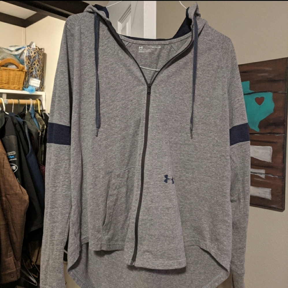 Womens under armour high low hoodie XL